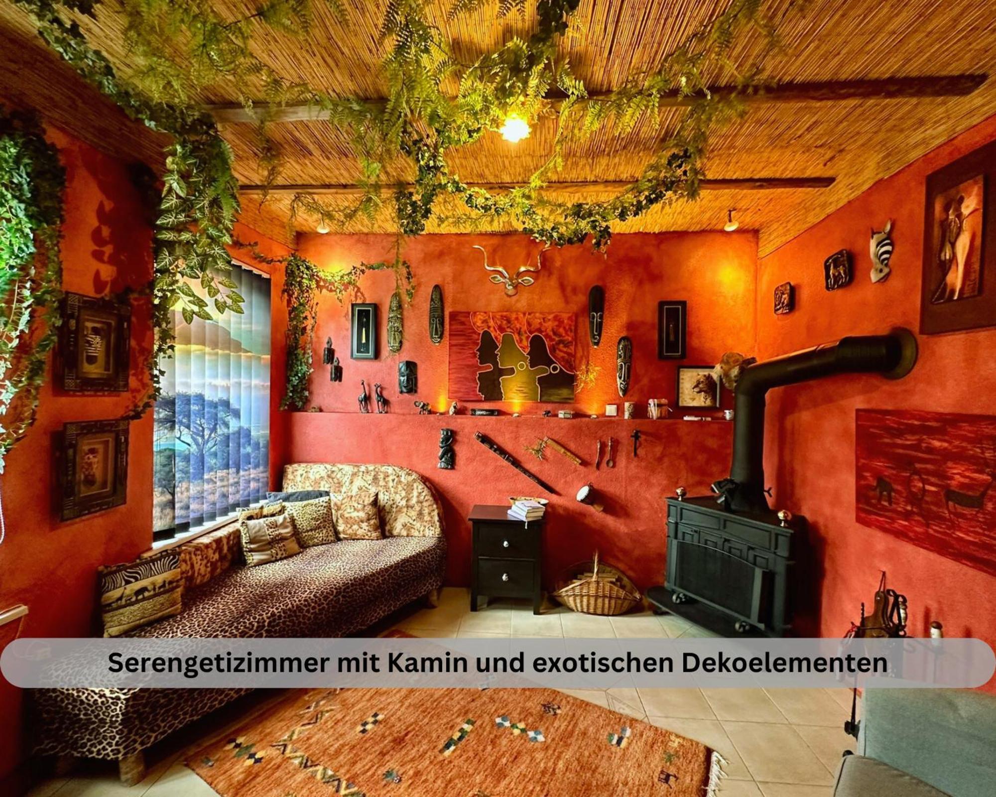 Lodge Of Africa - Einzigartige Themenzimmer, Eingezaeunten Garten, Sauna, Whirlpool & Kamin, Hunde Willkommen, Gasgrill, Voll Ausgestattete Kueche, Grosser Essbereich, Hamburg & Stade In Der Naehe Twielenfleth Exterior foto
