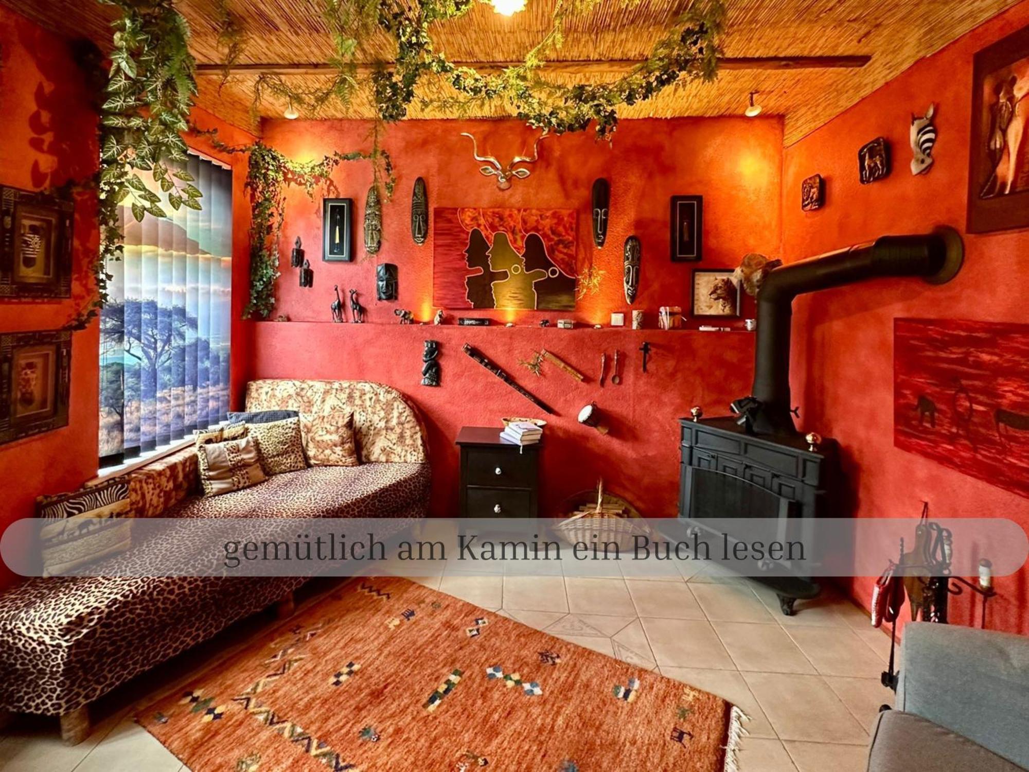 Lodge Of Africa - Einzigartige Themenzimmer, Eingezaeunten Garten, Sauna, Whirlpool & Kamin, Hunde Willkommen, Gasgrill, Voll Ausgestattete Kueche, Grosser Essbereich, Hamburg & Stade In Der Naehe Twielenfleth Exterior foto